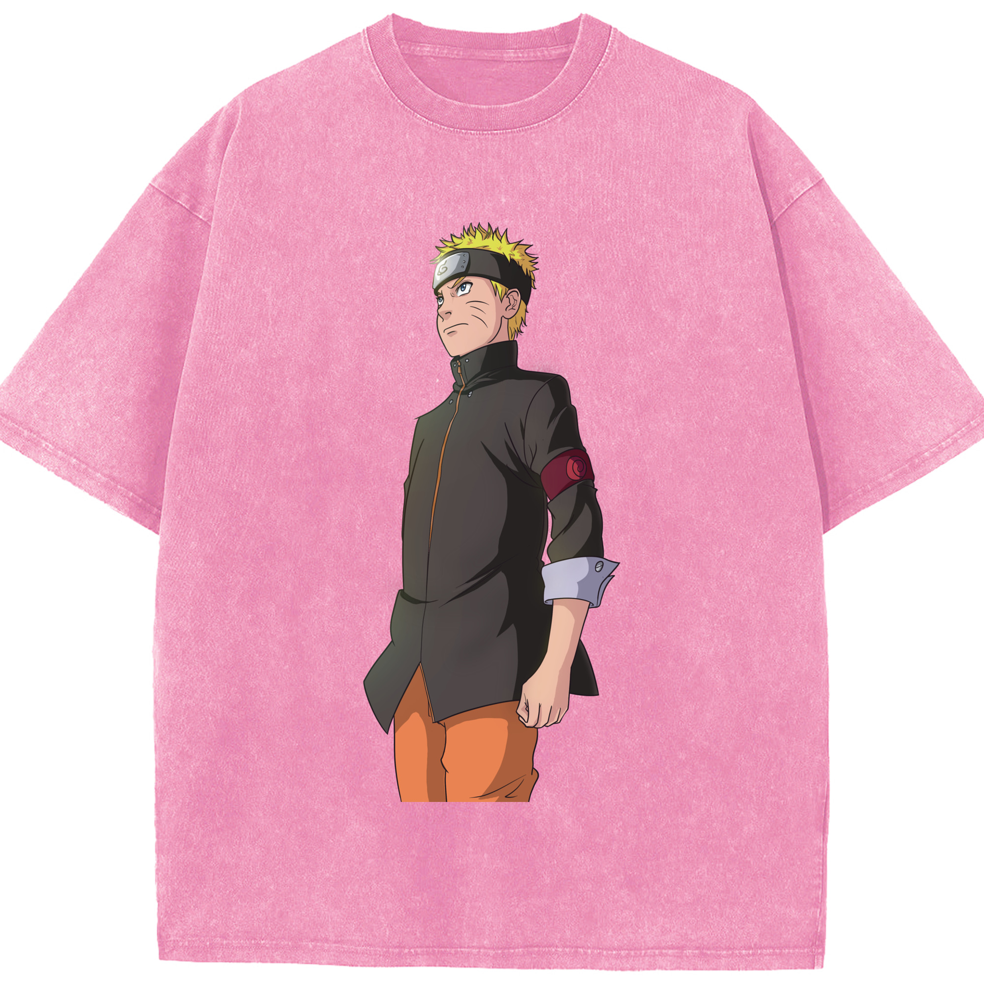 （画像用） NARUTO -ナルト- うずまき ナルト Uzumaki Naruto 綿100% ヴィンテージ風 半袖Tシャツ（フロントプリント）